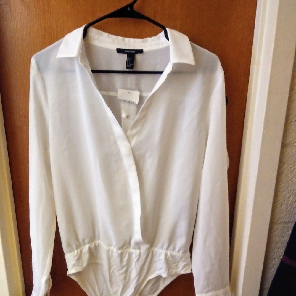 White sheer bodysuit